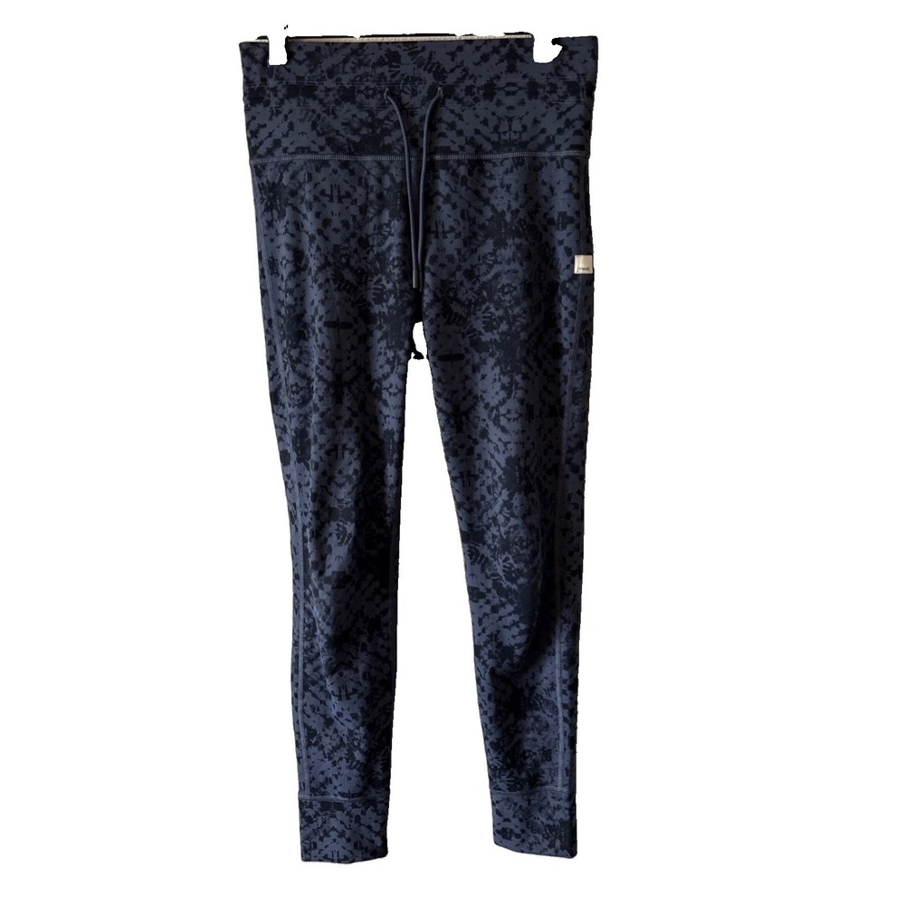 Vuori Daily Blue Black Tie Dye Activewear Leggings Pants Womens Small